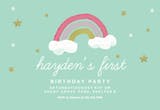 Rainbow joy - Birthday Invitation